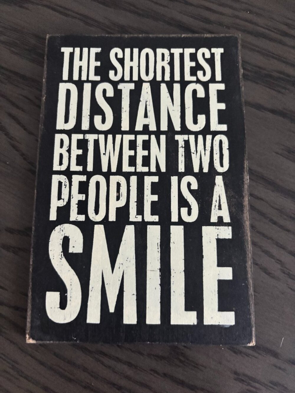 "Smile" Wooden Postcard